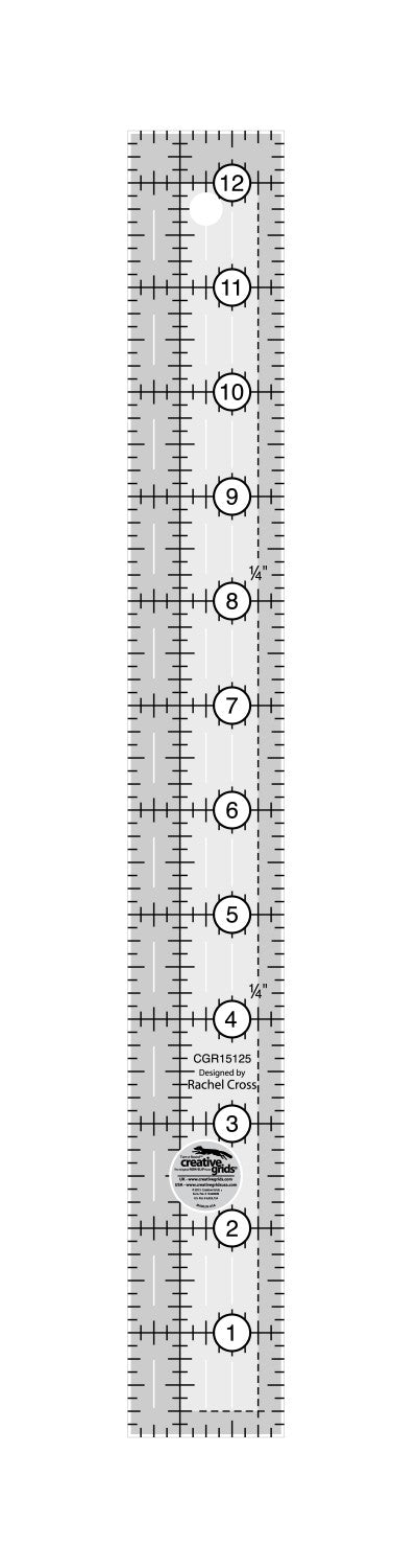 Creative Grids Quilt Ruler 1-1/2in x 12-1/2in