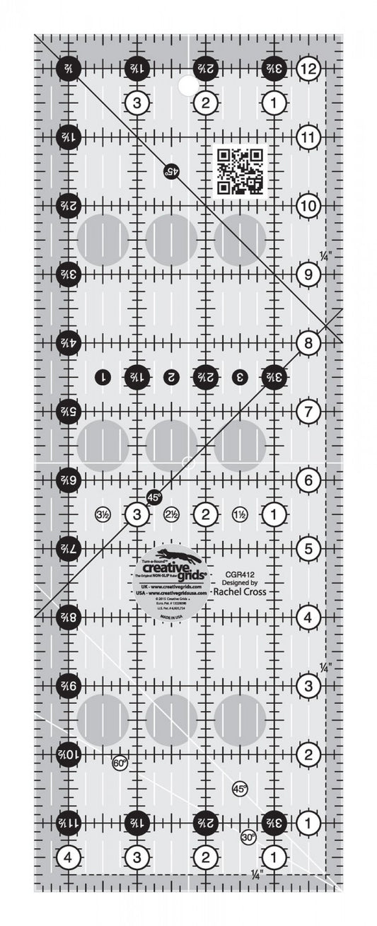 Creative Grids Quilt Ruler 4-1/2in x 18-1/2in