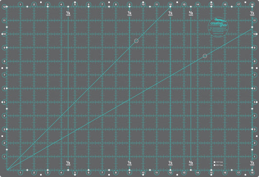 Creative Grids Self-Healing Double Sided Rotary Cutting Mat 12in x 18in