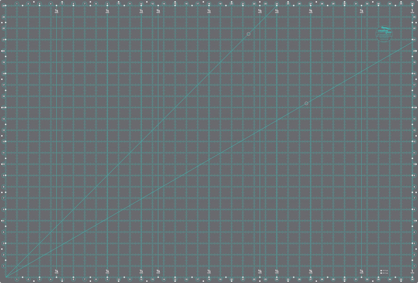 Creative Grids Self-Healing Double Sided Rotary Cutting Mat 24in x 36in