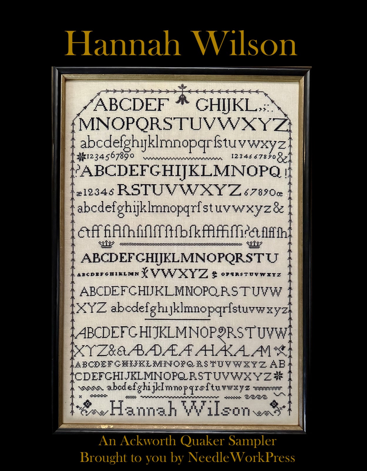 Preorder Hannah Wilson Ackworth Sampler