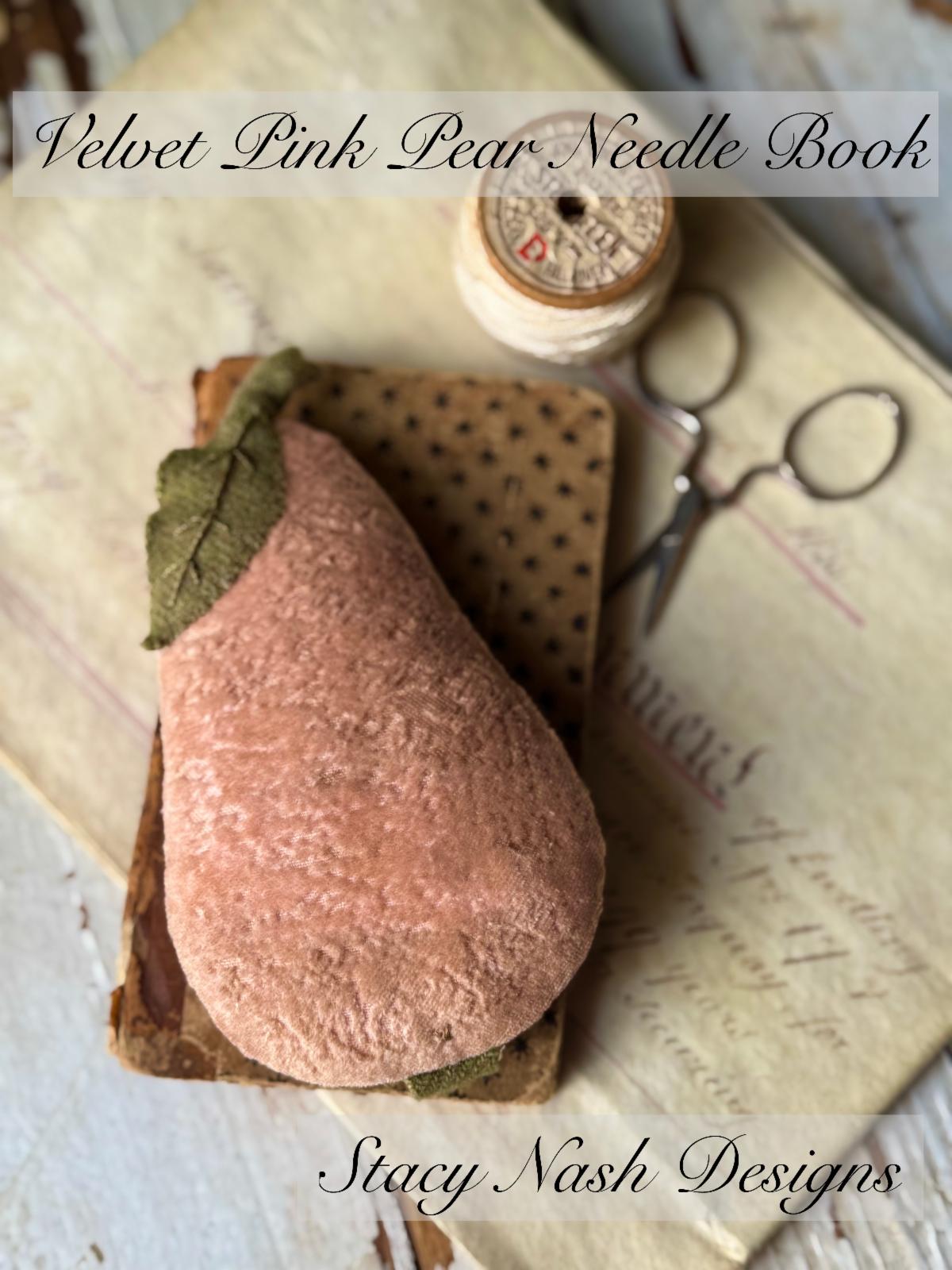 Preorder Velvet Pink Pear Needle Book