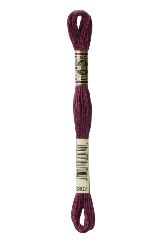 DMC 3802 Very Dark Antique Mauve