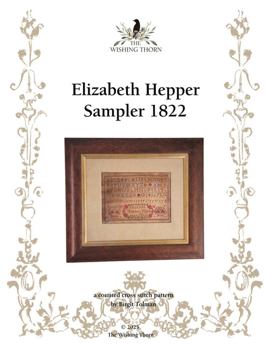 Elizabeth Hepper Sampler 1822Ê