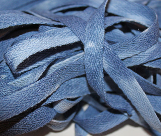 Denim - Hand-dyed Cotton Twill Tape 3/8" wide