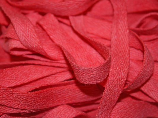 Lipstick - Hand-dyed Cotton Twill Tape