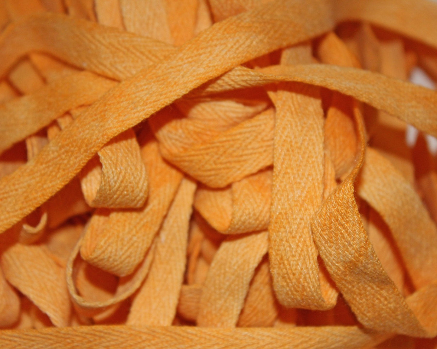 Pumpkin - Hand-dyed Cotton Twill Tape